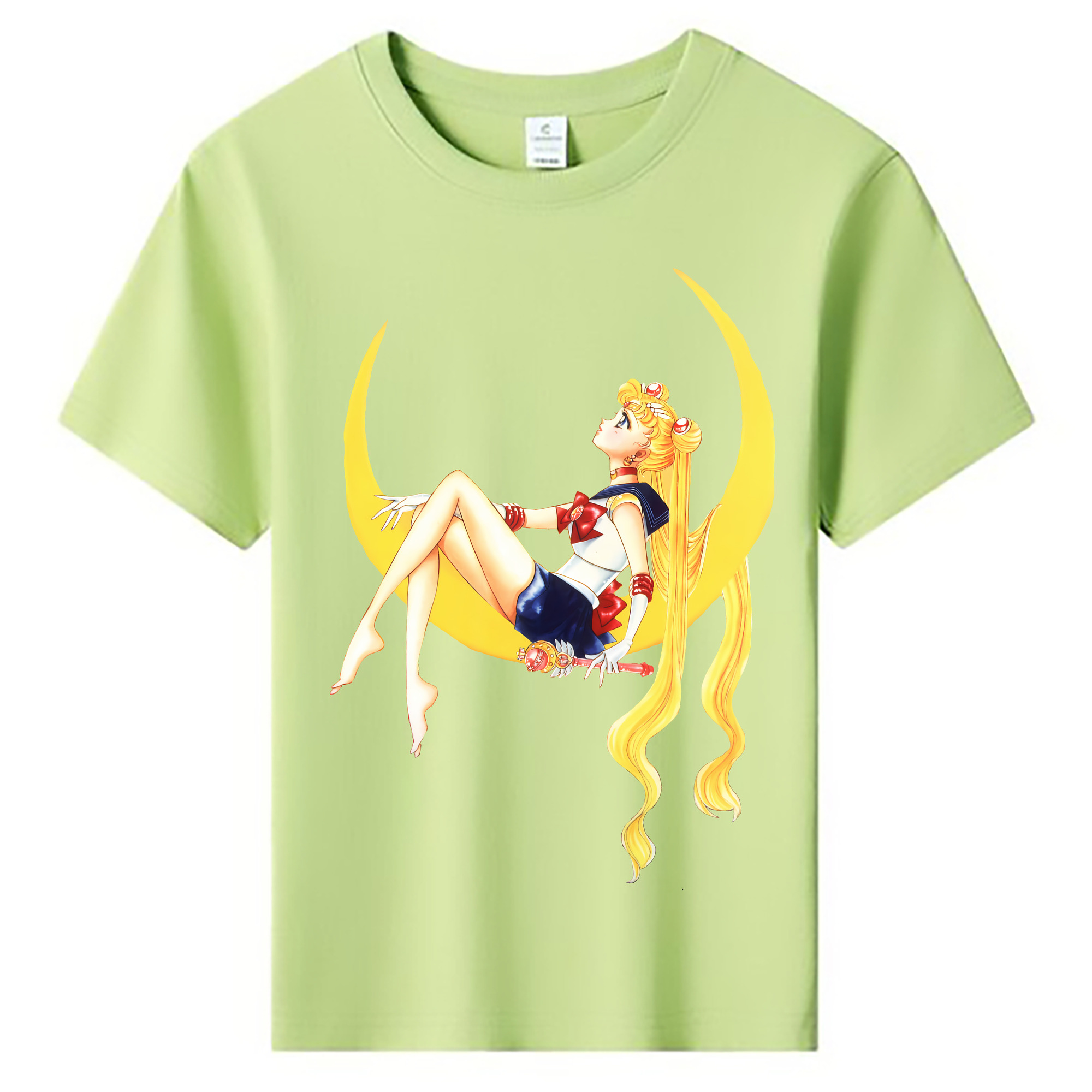 （画像用） 美少女戦士セーラームーン 月野 うさぎ つきの うさぎ Sailor Moon Tsukino Usagi 綿100％キッズTシャツ（フロントプリント）
